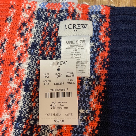 JCrew- Fair Isle Scarf - Picture 4 of 9